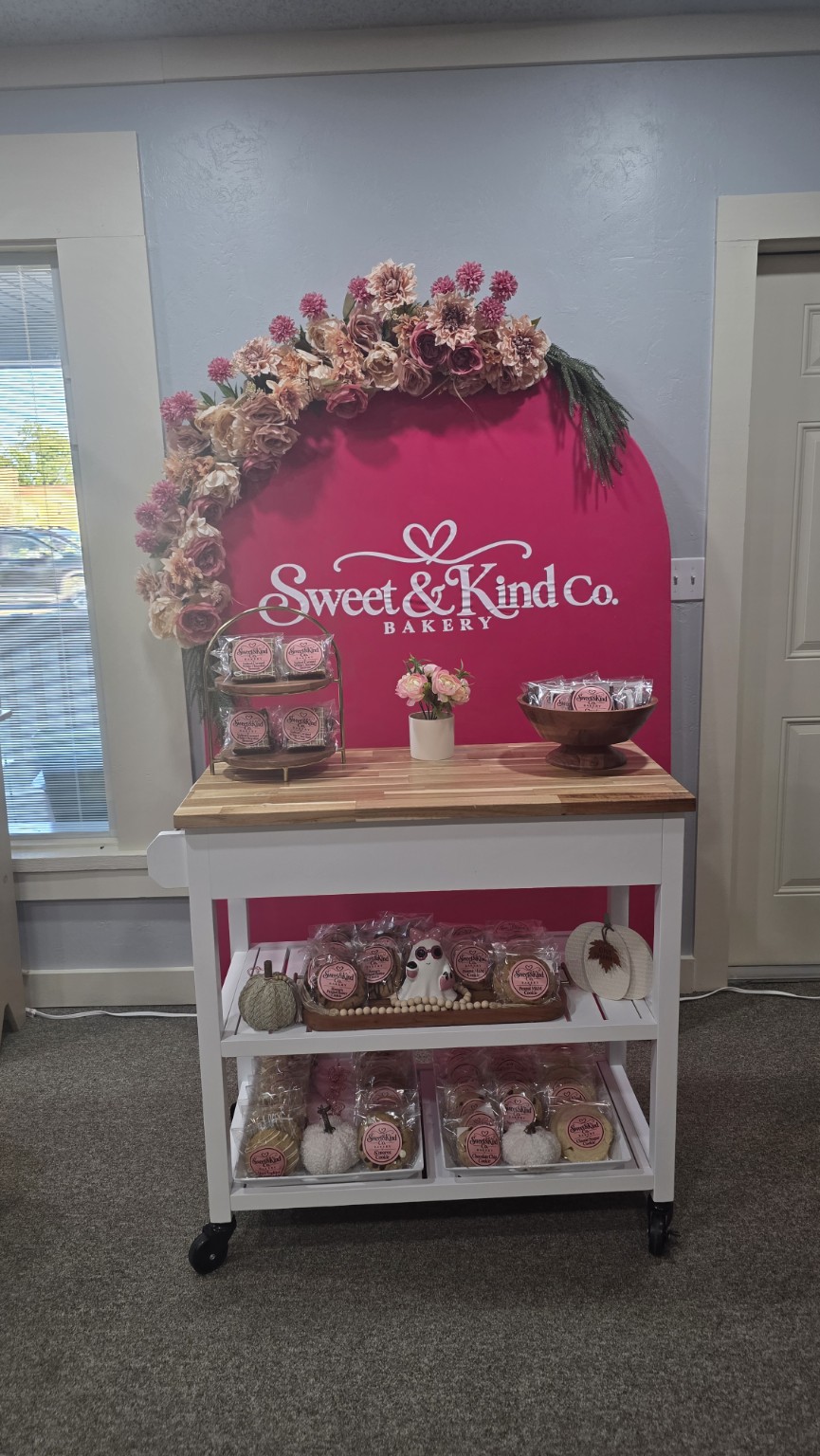 Sweet & Kind Co. Bakery display inside Community Harvest Market